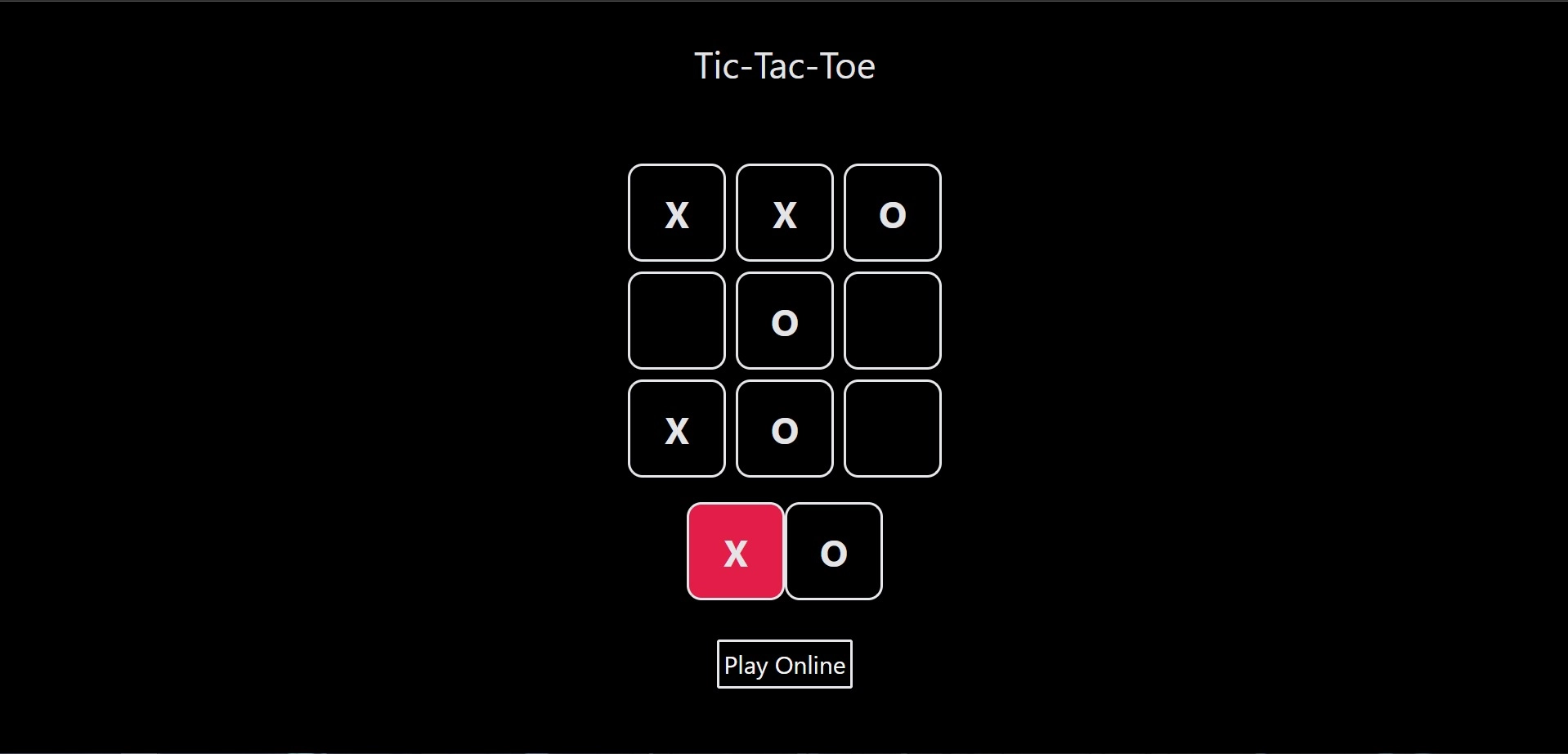 Online Tic-Tac-Toe
